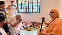 Inauguration of new guest house at Shirali by H H Swamiji (10 April 2025)